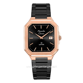 Alexandre Christie AC 8711 MD Black Rosegold Stainless Steel